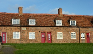 Almshouses in Newport Pagnell.