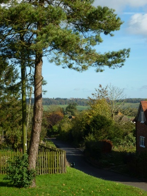 A view of the countryside at Ashendon. 