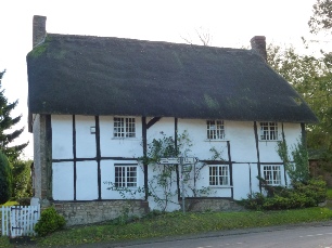 A thatched cottage in Chilton, Buckinghamshire. 