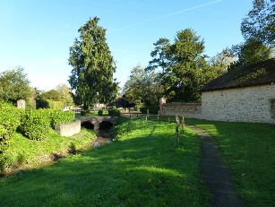 The pathway to Dorton church.