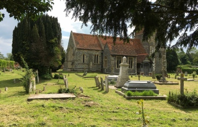 The churchyard at St Michael in Horton.
